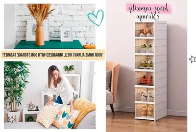 Zdjęcie produktu dla Składany stojak na buty, z tworzywa sztucznego, 6-częściowy, do przedpokoju