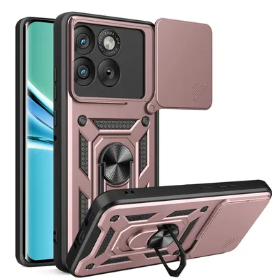 Produktbild von Outdoor Panzer Hülle für Motorola Edge 70 Kameraschutz Ring Case Stoßfest Rosegold