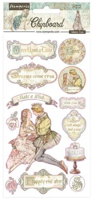 Spaanplatte-Set, 13-teilig, 15 x 30 cm, Sleeping Beauty