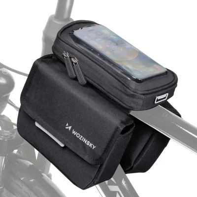Produktbild von Wozinsky WBB26BK, Rahmen, Fahrradtasche, Polyester, Thermoplastische Polyurethane (TPU), Schwarz, 1,5 l, 160 mm
