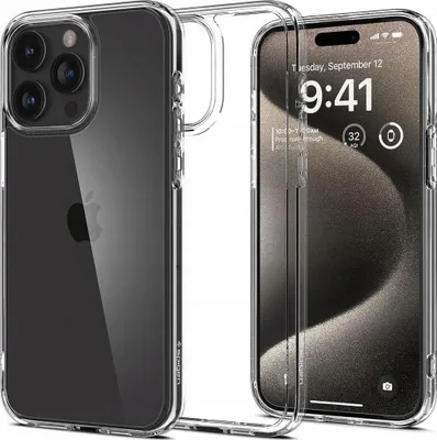 Produktbild von SPIGEN case ULTRA HYBRID passend fr IPHONE 16 Pro crystal clear