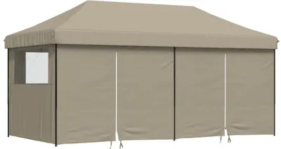 Produktbild von Partyzelt Faltbar Pop-Up mit 4 Seitenteilen Taupe
