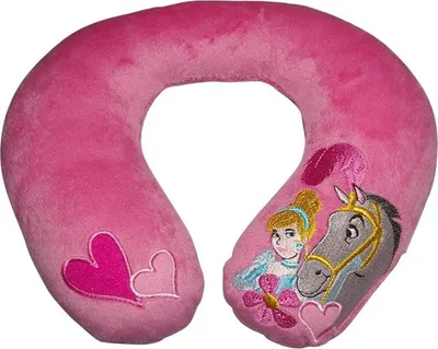 Produktbild von Disney Princess Kinder Nackenkissen Auto Nackenhörnchen Reisekissen Nackenstütze