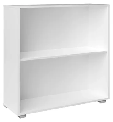 Immagine prodotto di CASARIA® Libreria Scaffale Vela 77cm 2 Ripiani Mobile Archiviazione Documenti Bianco