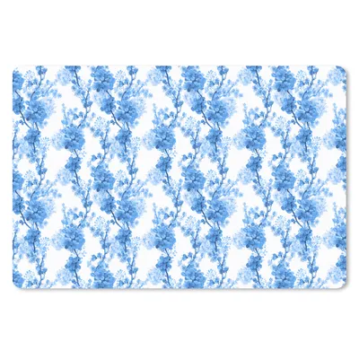 Produktbild von MuchoWow® Schreibtischunterlage Blumen - Blau - Hortensie 60x40 cm - XXL Mauspad - Großes Mauspad