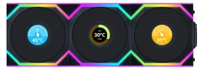 Zdjęcie produktu dla Lian Li UNI FAN SL Wireless LCD 120, Wentylator, 12 cm, Czarny