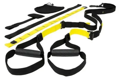 Produktbild von Schlingentrainer mit Ausgleichsschlaufe und Tür-Anker für Ganzkörper-Workout, bis 160 kg, über 300 Übungen