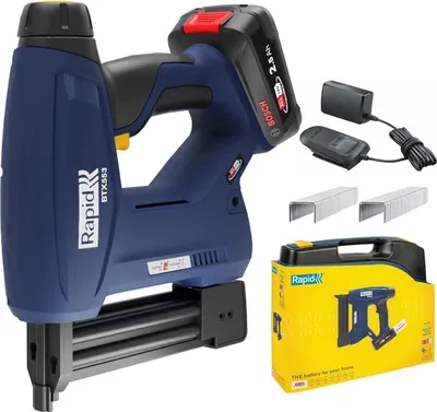 Image de Agrafeuse-cloueuse BTX553 sans fil - 18 V - pour agrafes 53/8-20 mm - 8/15-20 mm - Coffret - RAPID-ISABERG - 5001506