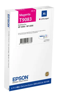 Immagine prodotto di Epson T9083 - 39 ml - Formato XL - Magenta - originale - Cartuccia d'inchiostro - per WorkForce Pro WF-6090, WF-6590 (C13T908340)