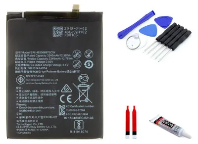 Produktbild von Ersatzakku für Huawei Nova 2 Plus 3240mAh HB356687ECW Reparatur Set