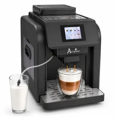 Produktbild von Acopino Monza Kaffeevollautomat mit Milchsystem – One-Touch Cappuccino & Espresso, Touchdisplay, kompakt, 19 Bar