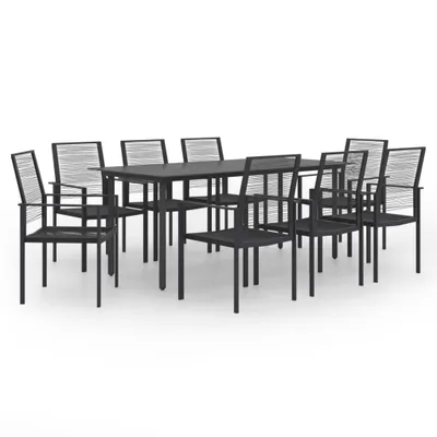 Produktbild von Garten-Essgruppe für 8 Personen, wetterbeständig, 1 Tisch (190x90x74 cm) und 8 Stühle