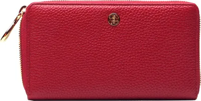 Image de Esquire porte-monnaie Alexandria 69 Zip Around Wallet Red rouge foncé