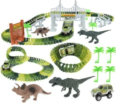 Produktbild von ISO 9417 Dinosaurie autodráha 142 dielikov