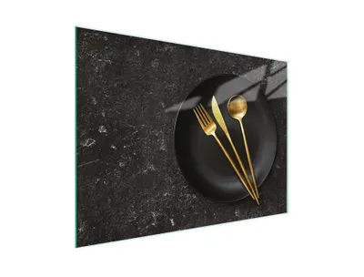 Image de Planche à découper Plaque de cuisson multi-verre 30x22 cm Ardoise Cuisine