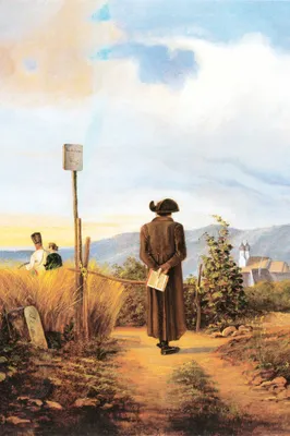 Produktbild von Carl Spitzweg Kunstdruck Bild - Der Verbotene Weg, 1840 (120 x 80 cm)