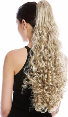 Produktbild von WIG ME UP Zopf Pferdeschwanz Lang Lockig Hellblond N440-V-22