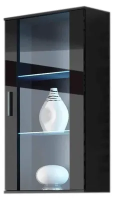 Image de Vitrine suspendue Cama SOHO noir/noir brillant