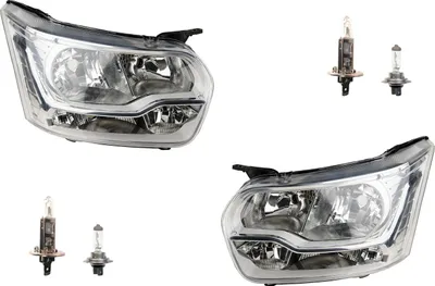 Produktbild von Scheinwerfer passend für Ford Transit 13 13- mit H7 H1 Satz Links Rechts 1877021 1815688 1817483 1819822 1830353 1872345 BK3113D153BF 1 Johns