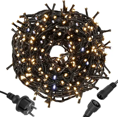 Immagine prodotto di SPRINGOS LED luci fiabesche 25,5 m bianco caldo con effetto flash 300 LED luci natalizie per interni esterni IP44 ghirlanda di luci