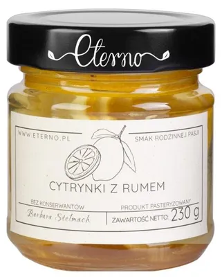 Zdjęcie produktu dla Cytrynki z rumem 230g Eterno Bacówka
