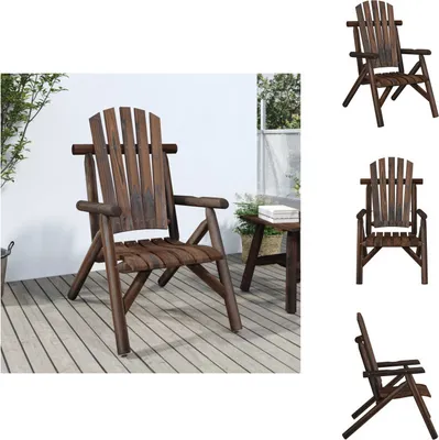 Imagen del producto de vidaXL Silla de jardín 68x86x103 cm, madera maciza de abeto - Elementos para sofá de jardín