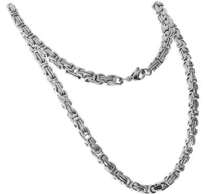 Produktbild von Halskette Chirurgenstahl Königskette Silber Stärke: 5mm