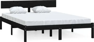 Obrázek produktu pro vidaXL Postel z masivu Černá borovice 135x190 cm