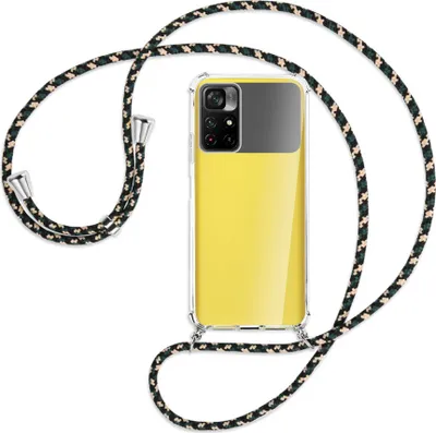 Produktbild von Handykette Backcover-Schutzhülle mit Band (Metall silberfarben) für Xiaomi Redmi Note 11 - camouflage
