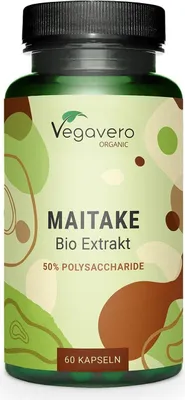 Obrázek produktu pro Vegavero Maitakeextrakt | 60 kapslí | 50 % polysacharidů | veganský