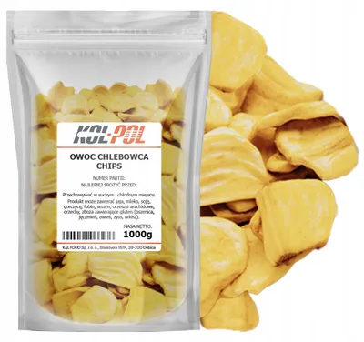 Zdjęcie produktu dla CHLEBOWIEC SUSZONY CHIPS 1kg Jackfruit Owoc Chlebowca jakość Kol-Pol