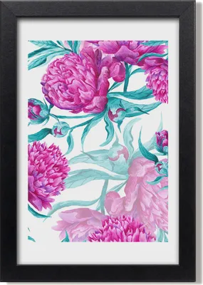 Produktbild von Bild 20x30 MDF-Rahmen, Wandkunst Pfingstrosen