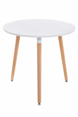 Produktbild von CLP Tisch Ansgar weiß Gestell Farbe natur