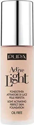 Produktbild von PUPA Milano Active Light - Light Activating Foundation, Pumpenflasche, Flüssigkeit, Jeder Hauttyp, Glättend, Nude, Strahlend