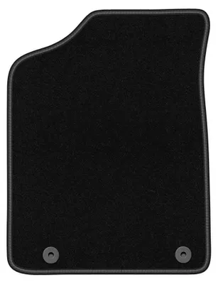 Produktbild von Fahrermatte Velours für Peugeot 106 1991-2003 (Schrägheck) – 1-tlg, Schwarz, passgenau – Wielganizator BASIC