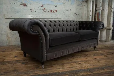 Produktbild von Design Sofa 3 Sitzer Couch Chesterfield Polster Sitz Garnitur Braun