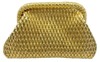Produktbild von Exklusive Gold-Clutch für Damen: Elegante Handtasche im n Design. Perfektes Accessoire für Abendgarderobe & besondere Anlässe