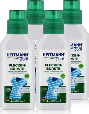 Produktbild von Heitmann pure Fleckenbürste 250ml - Intensive Wäschevorbehandlung (4er Pack)
