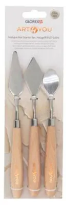 Produktbild von Malspachtel Starter-Set 3 Spachtel, Holzgriff