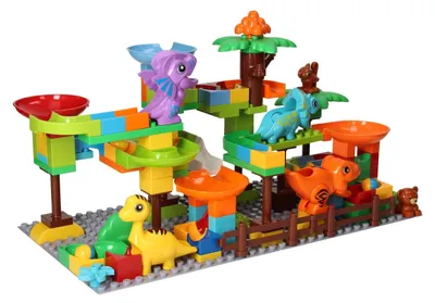 Image de Jeu de construction Blocks et Marble Track Dino