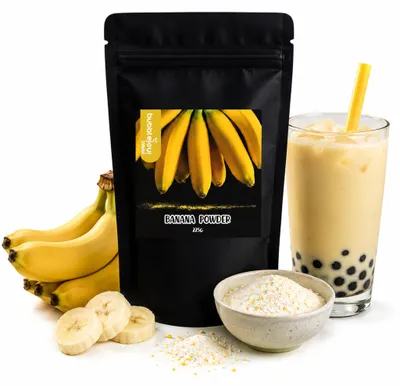 Produktbild von BubbleJoy Puder 3in1 Banane 225 g für Bubble Tea und Desserts