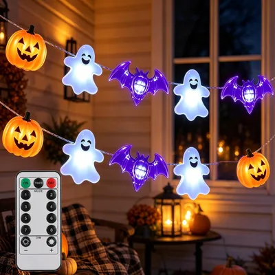 3D Halloween Lichterkette, 30 LEDs, 3 m, batteriebetrieben