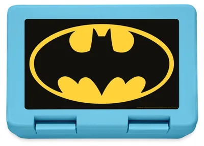 Produktbild von Spreadshirt Batman Logo Classic Brotdose Lunchbox, One size, Saphirblau