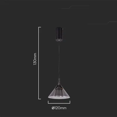 Obrázok produktu pre Závesné svietidlo LED 3000K čierne V-TAC VT-7831-10082