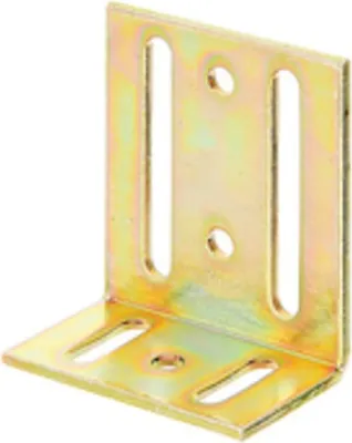 Produktbild von Verstellwinkel 40 x 77 x 65mm, gelb verzinkt 3mm dick