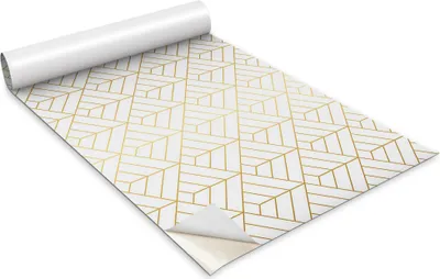 Obrázek produktu pro Samolepicí fólie na nábytek - Dekorační fólie - Stolní nábytek - Lze stříhat na míru - Geometrický vzor - 100 x 50 cm