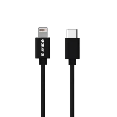 Productafbeelding van USB-C naar Lightning kabel, 1 meter, zwart
