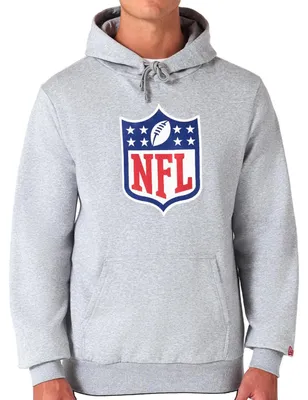 Imagen del producto de Sudadera con capucha, logo de la NFL, marca New Era, color gris