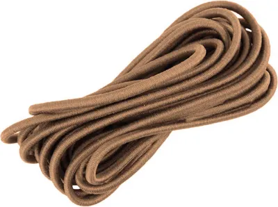 3m Gummikordel, Gummischnur, Haargummi braunbeige