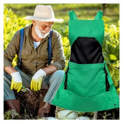 Produktbild von Gartenschürze mit Taschen und Lendenrücken für Gartengeräte